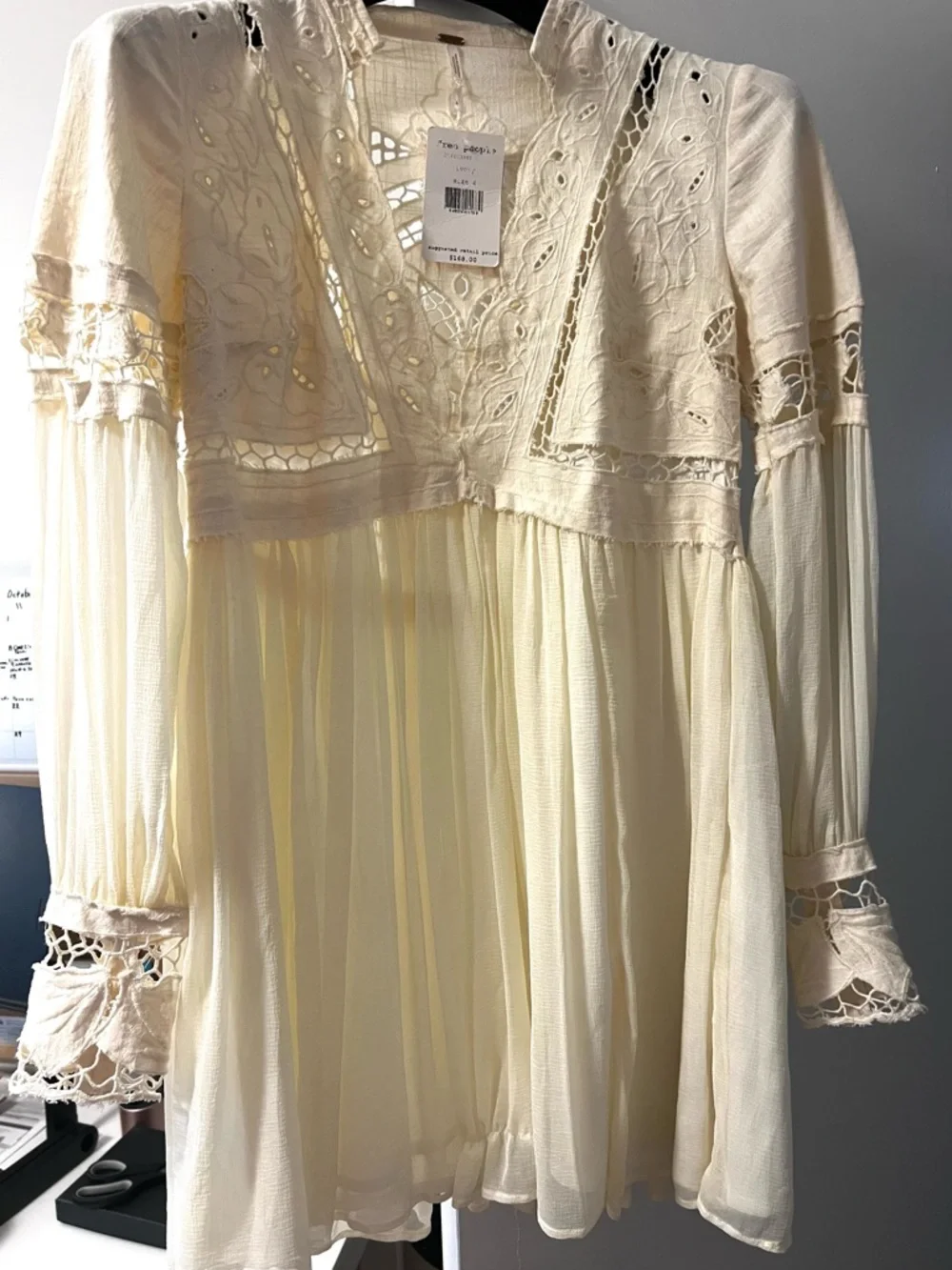 NWT Free People Dreamland Ivory Dress